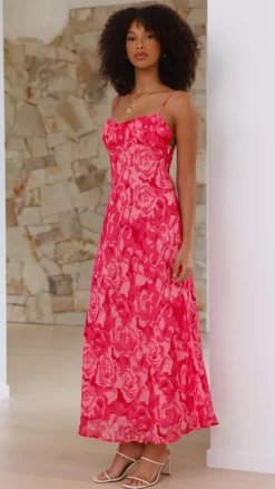 SASHA (BNE) Dresses|Midi^Margie Midi Dress - Pink Floral