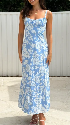 SASHA (BNE) Dresses|Midi^Margo Midi Dress - Blue Floral