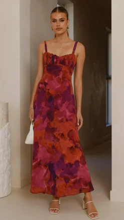 SASHA (BNE) Dresses|Midi^Margo Midi Dress - Dark Rose