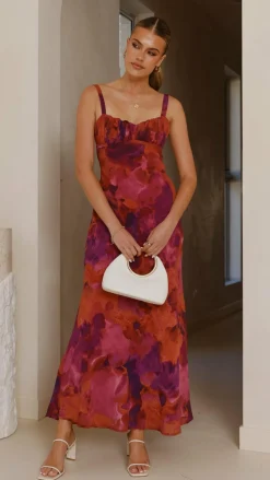 SASHA (BNE) Dresses|Midi^Margo Midi Dress - Dark Rose