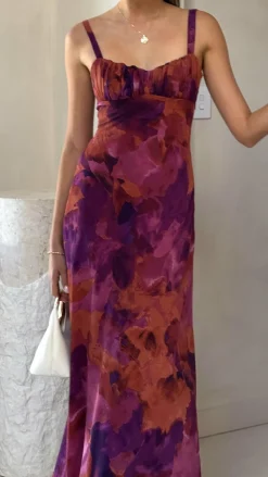 SASHA (BNE) Dresses|Midi^Margo Midi Dress - Dark Rose