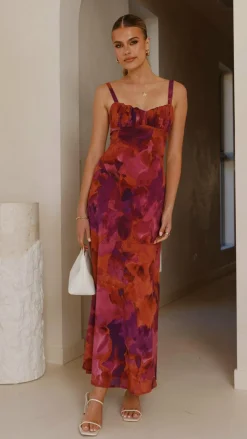 SASHA (BNE) Dresses|Midi^Margo Midi Dress - Dark Rose