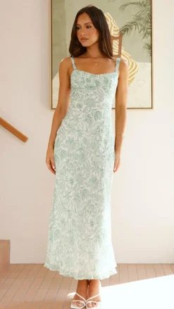 SASHA (BNE) Dresses|Midi^Margo Midi Dress - Green Flower