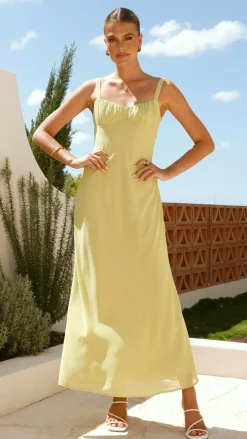SASHA (BNE) Dresses|Midi^Margo Midi Dress - Lime
