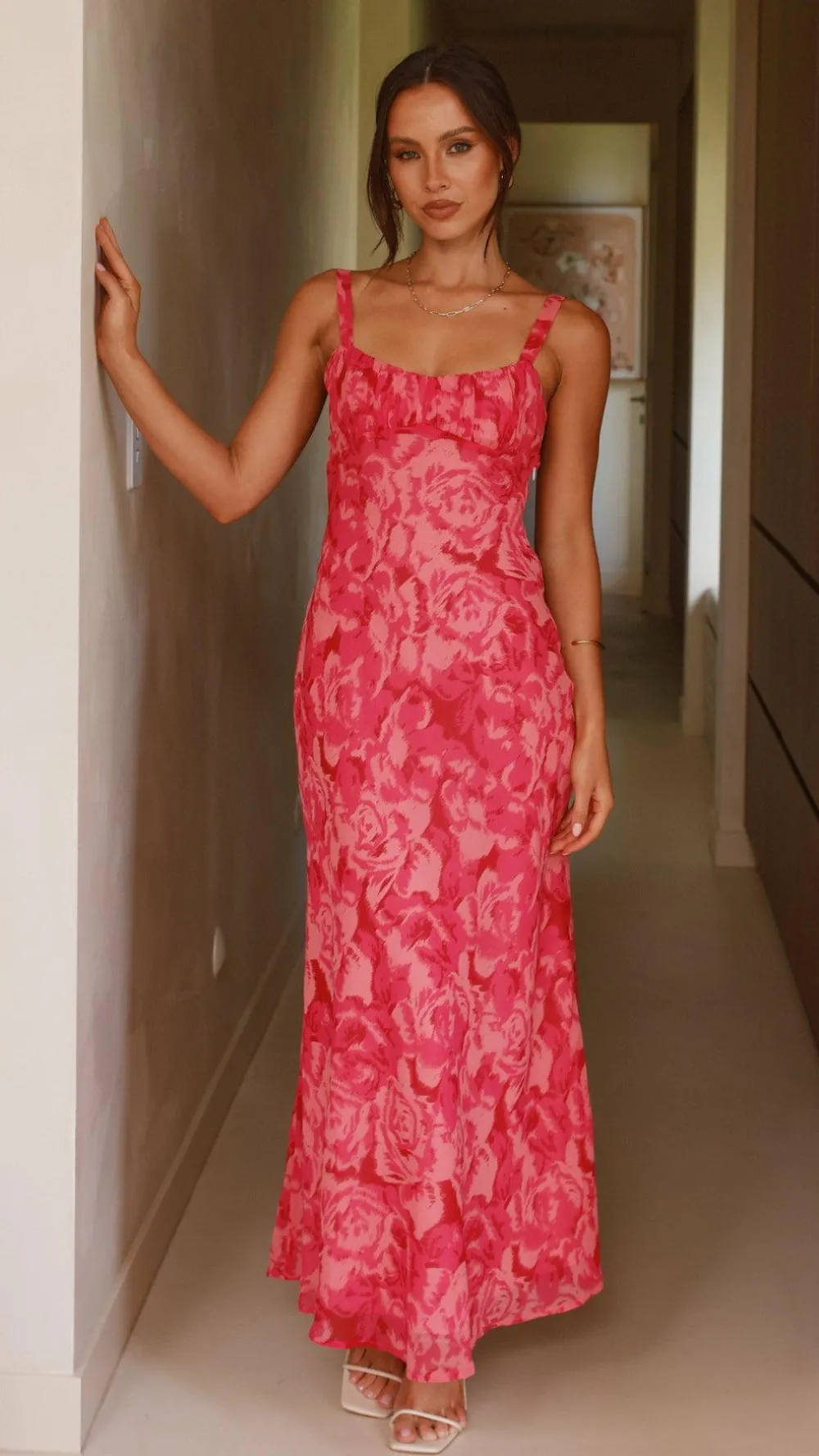 SASHA (BNE) Dresses|Midi^Margo Midi Dress - Pink Floral