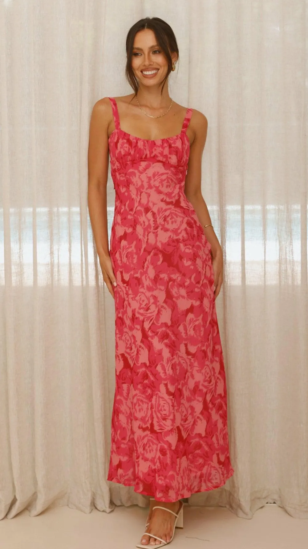SASHA (BNE) Dresses|Midi^Margo Midi Dress - Pink Floral