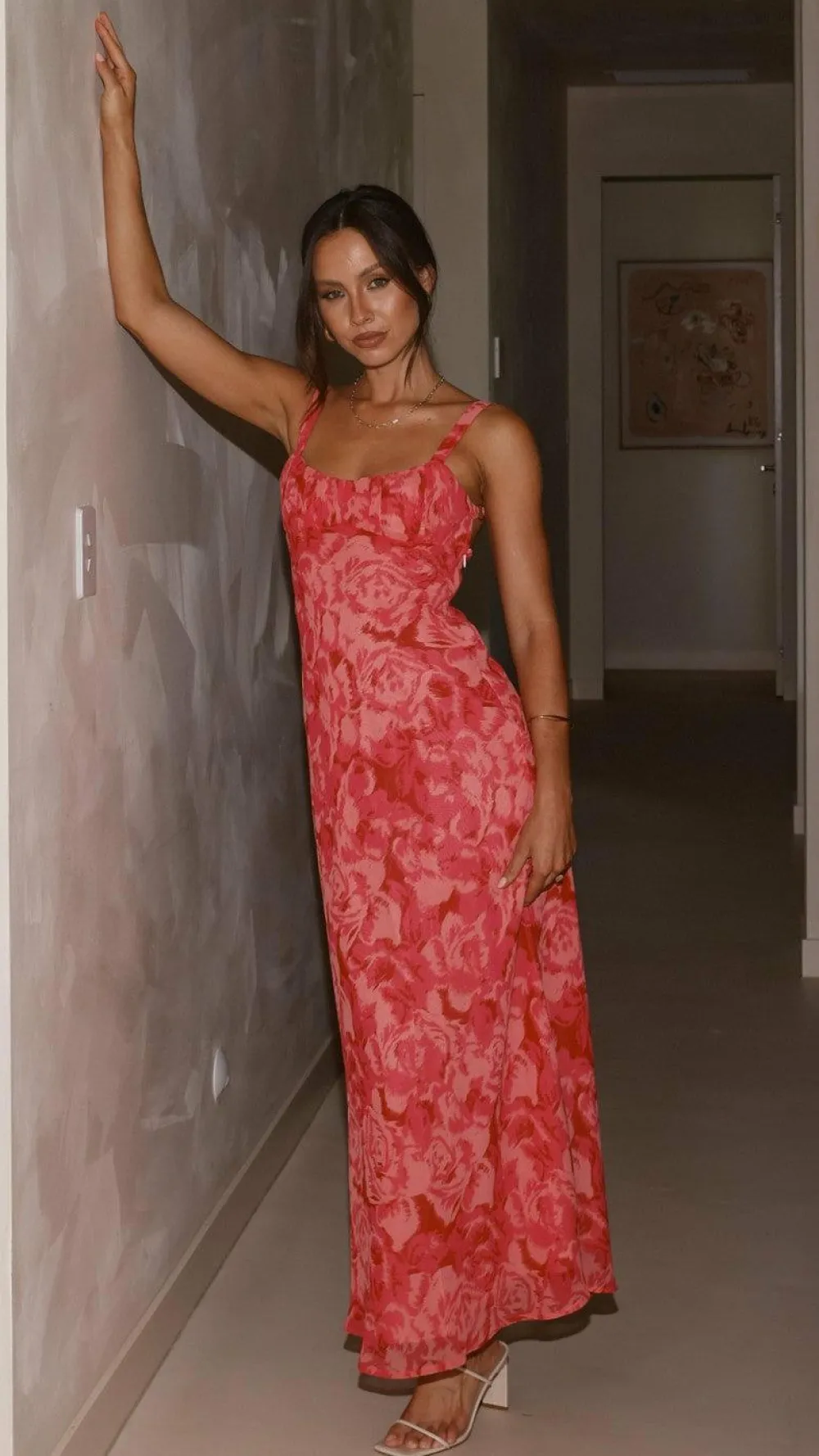 SASHA (BNE) Dresses|Midi^Margo Midi Dress - Pink Floral