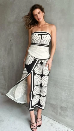 Mia Milani Sets|Tops^Margot Strapless Tunic Top - Palm Canyon