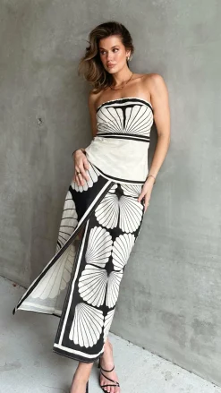 Mia Milani Sets|Tops^Margot Strapless Tunic Top - Palm Canyon