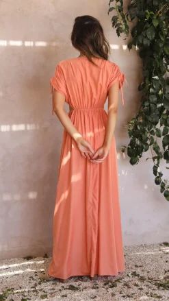Madison The Label Sale Dresses|Bump Friendly^Marilyn Maxi Dress - Tangerine