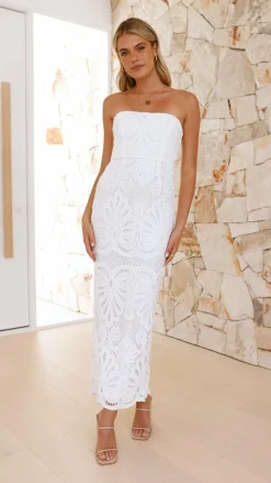 SASHA (BNE) Hen'S Collection|Dresses^Marina Midi Dress - White