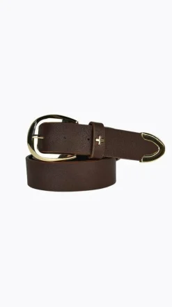 Peta and Jain Belts^Marissa Belt - Choc PU