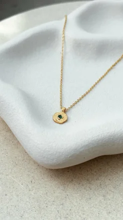 Angel Whisper Necklaces|Je T'Aime^May Birthstone Necklace - Emerald