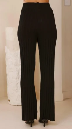 Fashion Allied Knitwear|Knitwear^Megan Knit Pants - Black