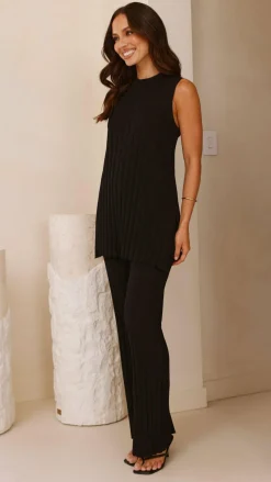 Fashion Allied Knitwear|Knitwear^Megan Knit Pants - Black