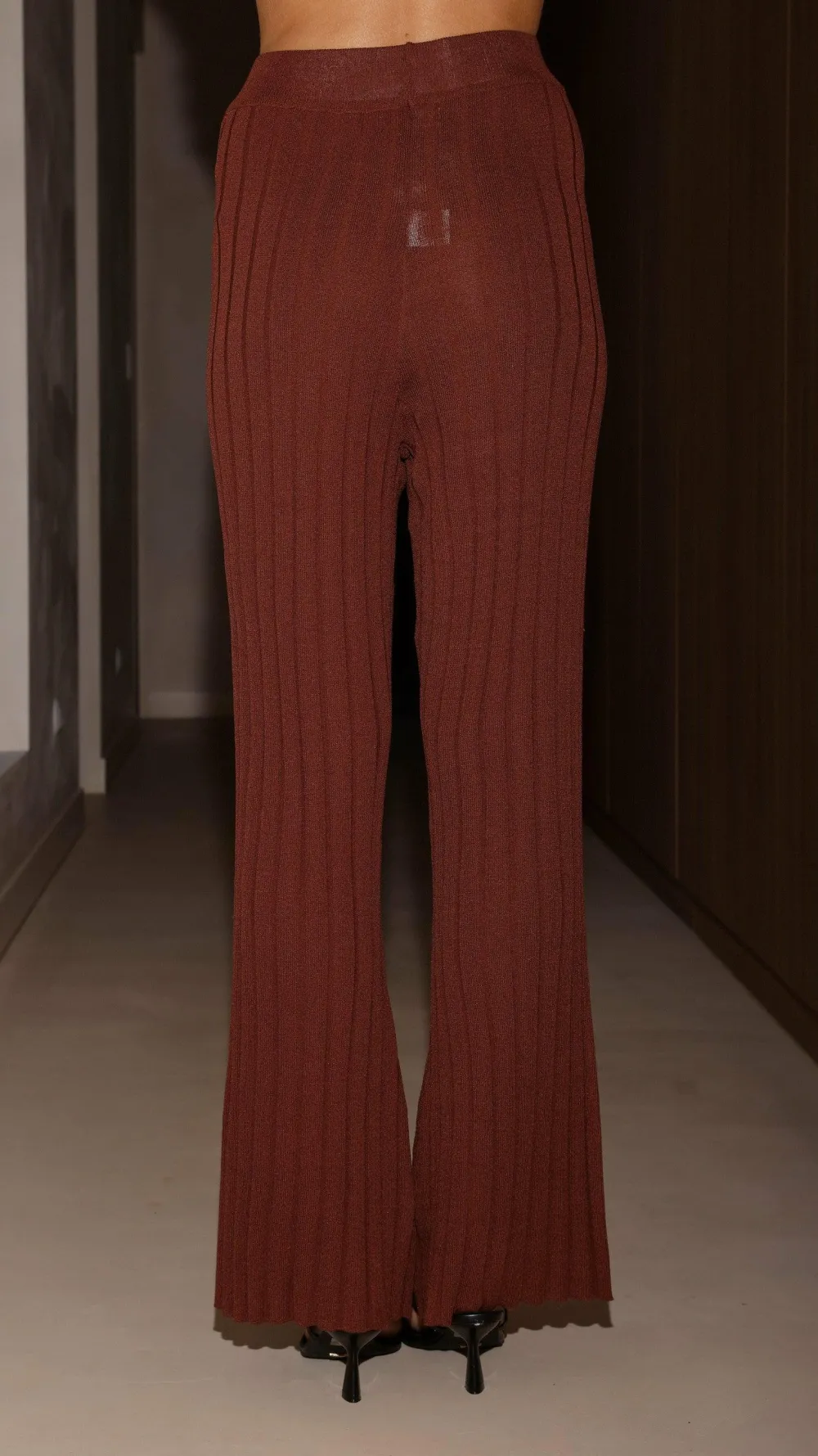Fashion Allied Knitwear|Knitwear^Megan Knit Pants - Chocolate