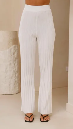 Fashion Allied Knitwear|Knitwear^Megan Knit Pants - White