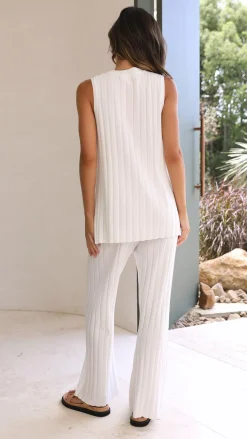 Fashion Allied Knitwear|Knitwear^Megan Knit Pants - White