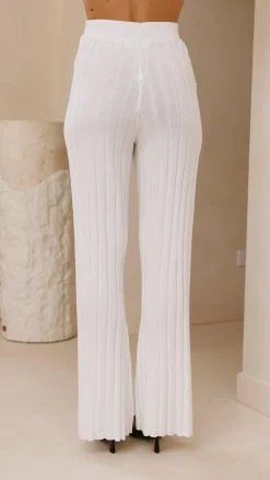 Fashion Allied Knitwear|Knitwear^Megan Knit Pants - White