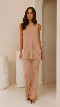 Fashion Allied Knit Tops|Knitwear^Megan Knit Top - Camel