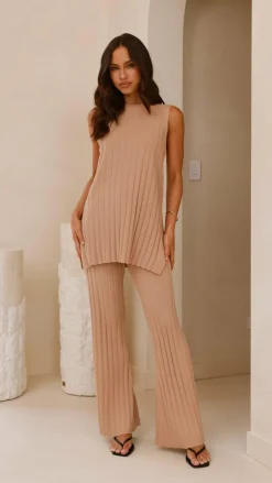 Fashion Allied Knit Tops|Knitwear^Megan Knit Top - Camel