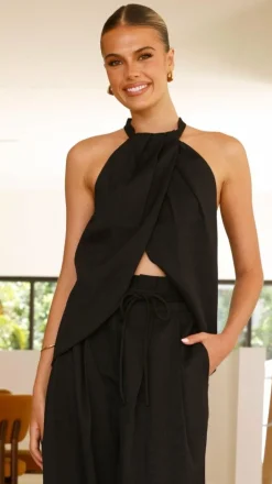 Main St Sets|Tops^Melinda Halter Top - Black