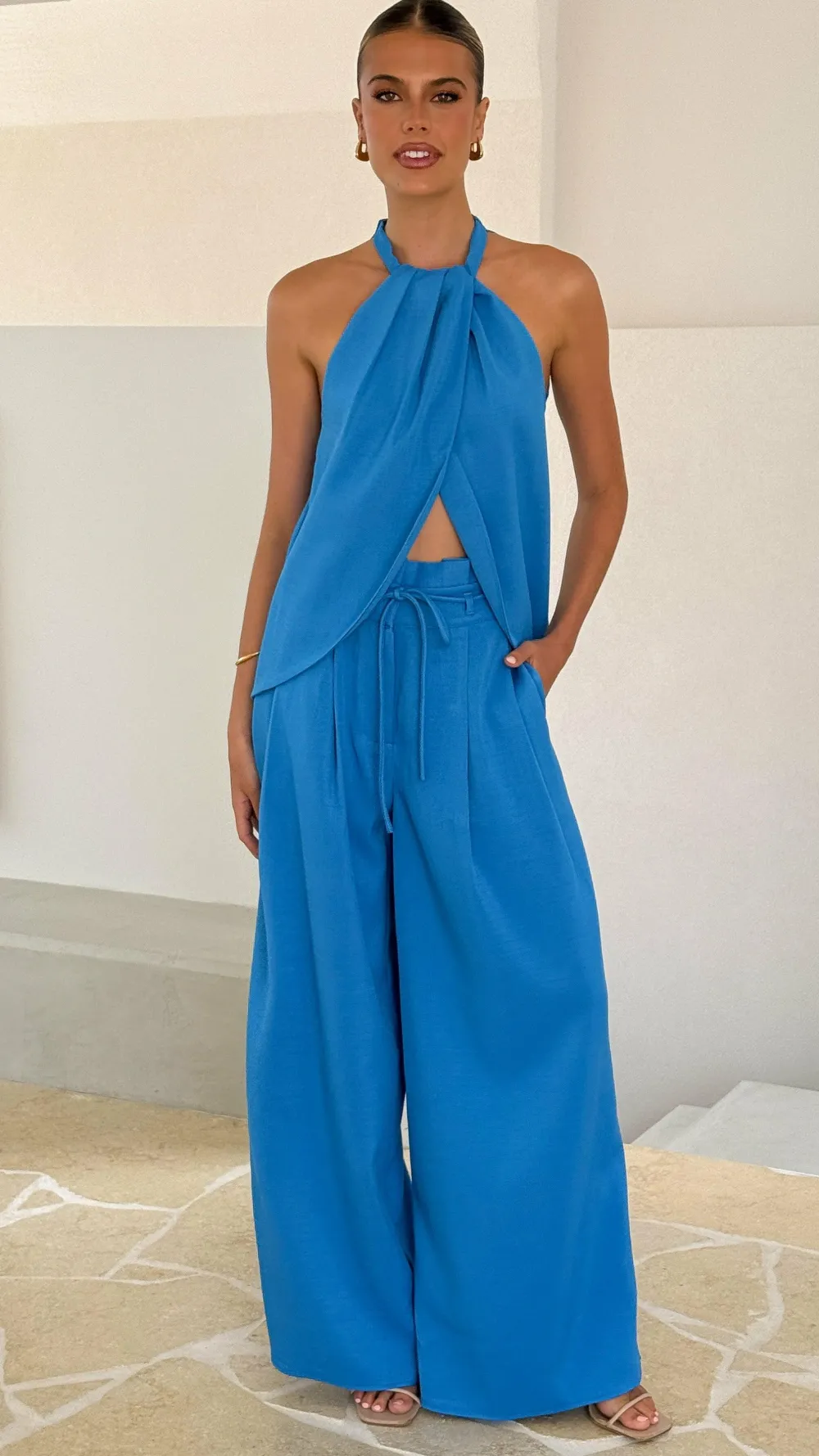 Main St Sets|Bottoms^Melinda High Waist Pants - Blue