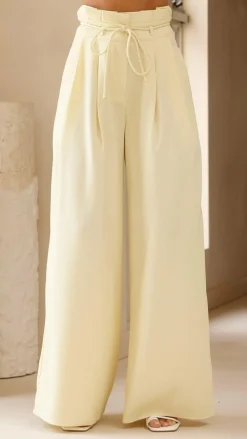 Main St Sets|Bottoms^Melinda High Waist Pants - Soft Yellow