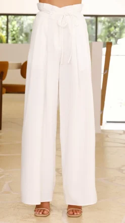 Main St Sets|Bottoms^Melinda High Waist Pants - White