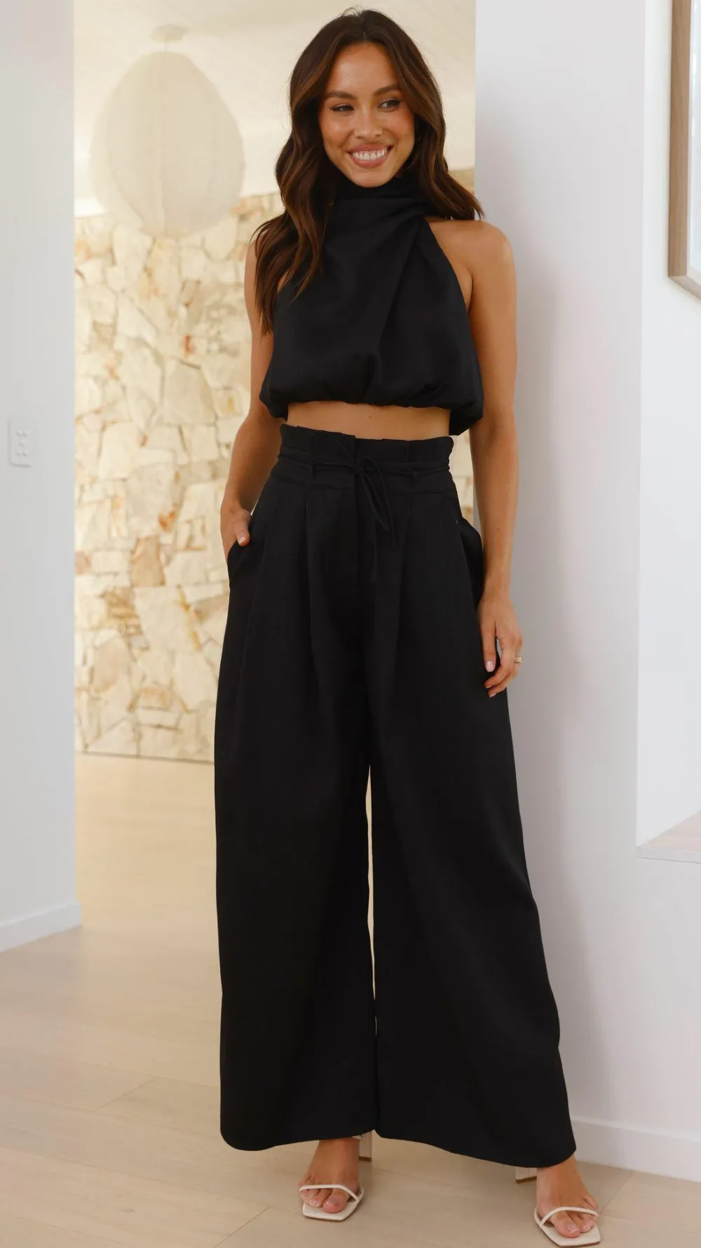 Main St Sets|Bottoms^Melinda High Waist Pants - Black