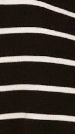 Fashion Allied Knit Tops|Knitwear^Milano Button Up Jumper - Black/White Stripe