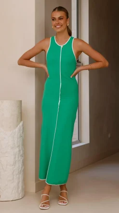 YH AND CO Dresses|Maxi^Milli Maxi Dress - Green/White