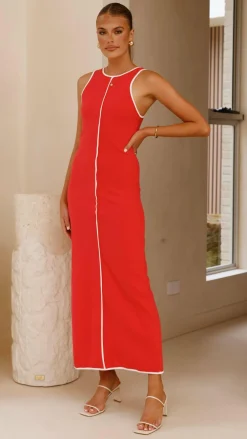 YH AND CO Sale Dresses|Casual^Milli Maxi Dress - Red/White