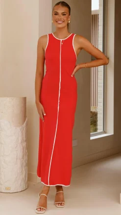 YH AND CO Sale Dresses|Casual^Milli Maxi Dress - Red/White