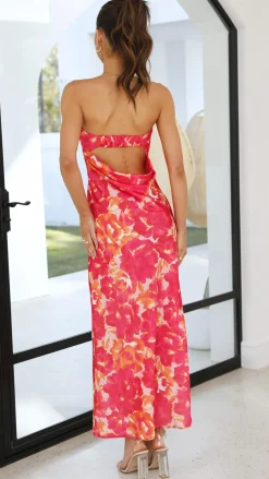 Shareen Dresses|Maxi^Miya Maxi Dress - Pink/Red Floral