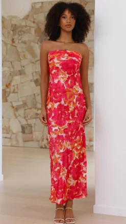 Shareen Dresses|Maxi^Miya Maxi Dress - Pink/Red Floral