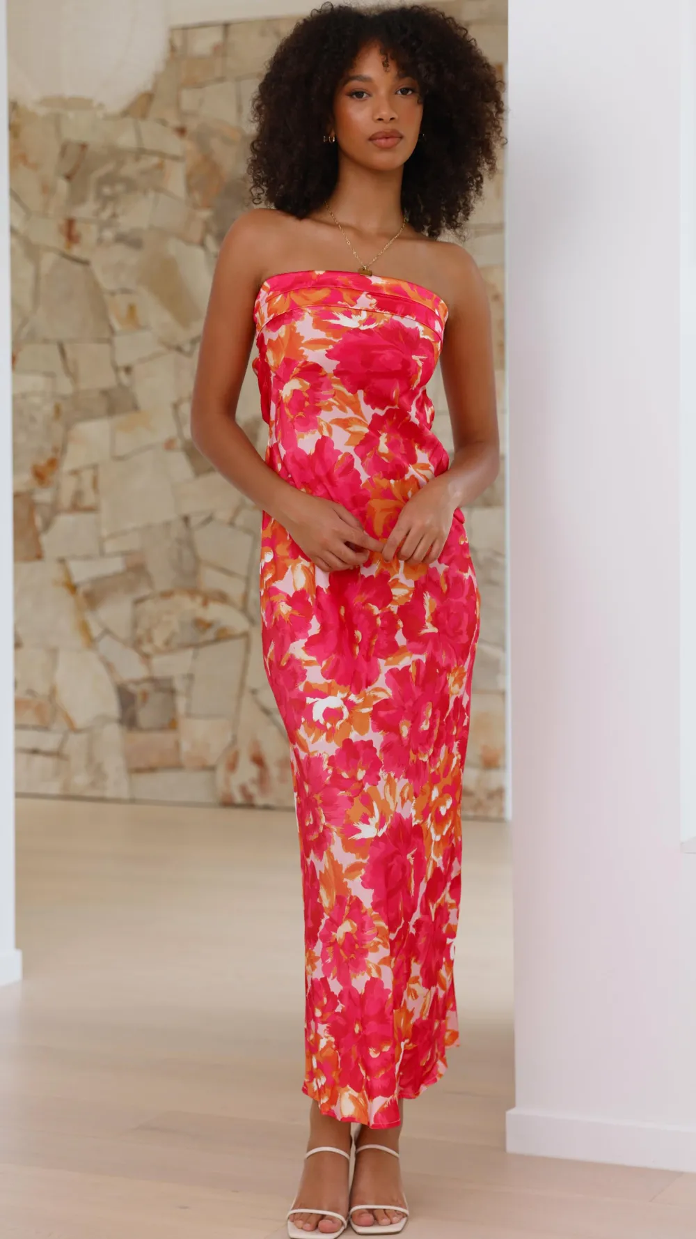 Shareen Dresses|Maxi^Miya Maxi Dress - Pink/Red Floral
