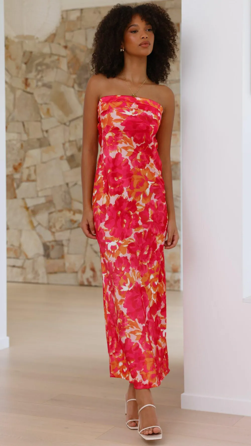 Shareen Dresses|Maxi^Miya Maxi Dress - Pink/Red Floral