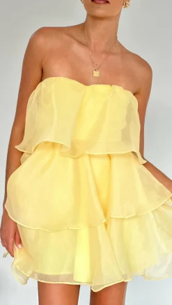 SASHA (BNE) Dresses|Mini^Monet Mini Dress - Yellow