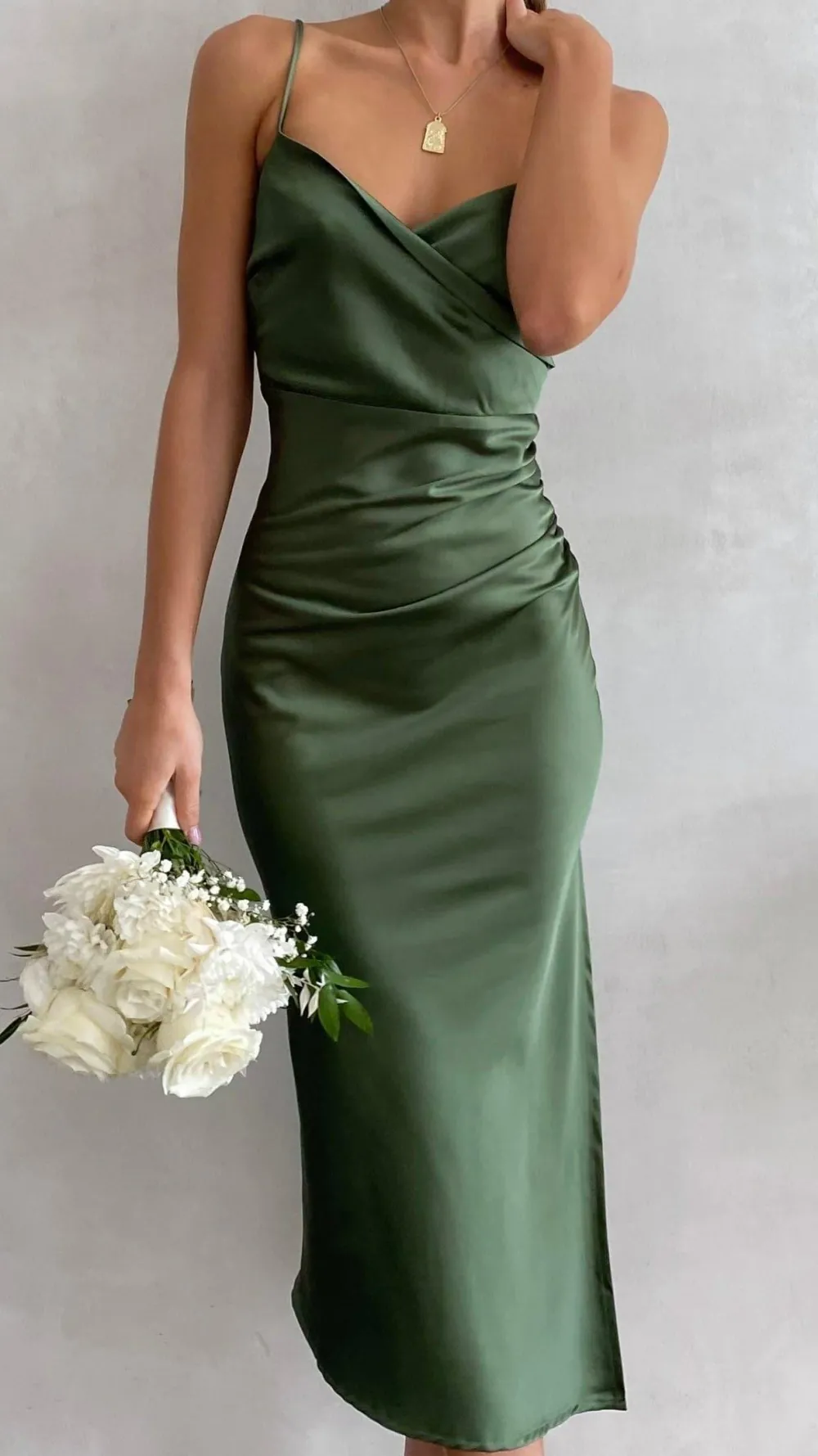 IDS Dresses|Midi^Monte Midi Dress - Olive