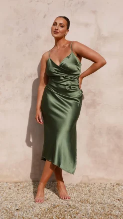 IDS Dresses|Midi^Monte Midi Dress - Olive
