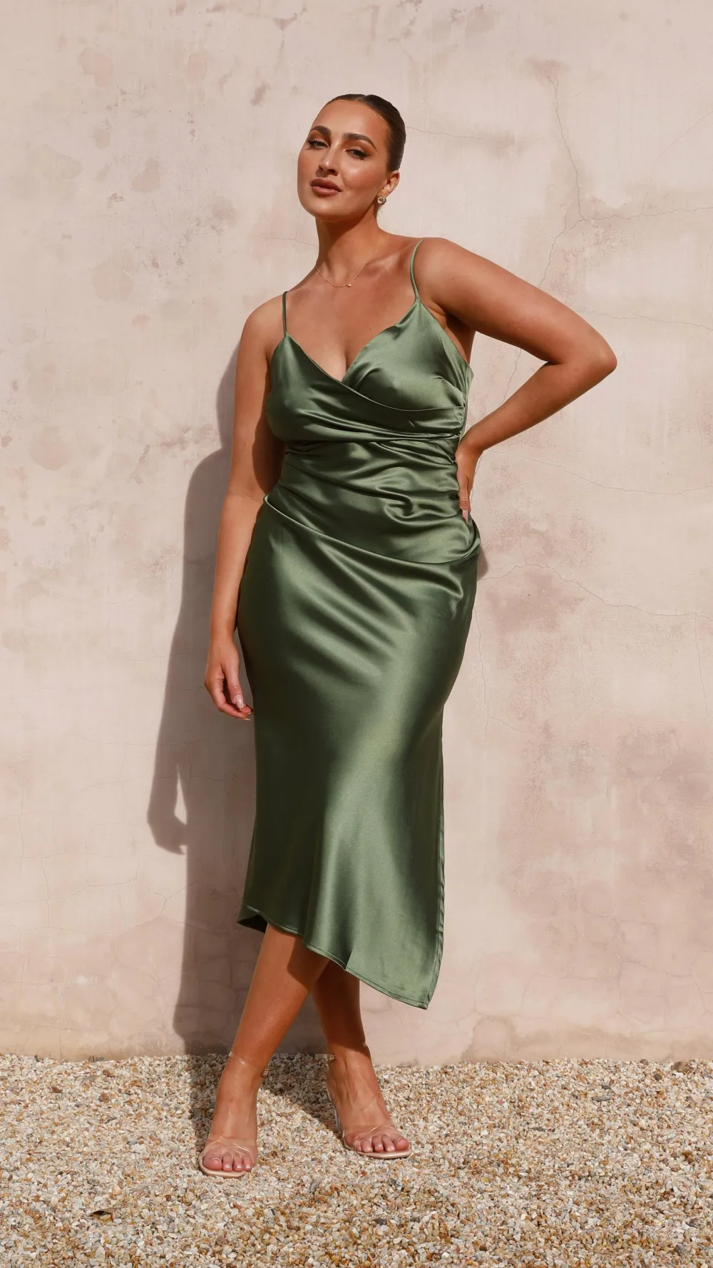 IDS Dresses|Midi^Monte Midi Dress - Olive