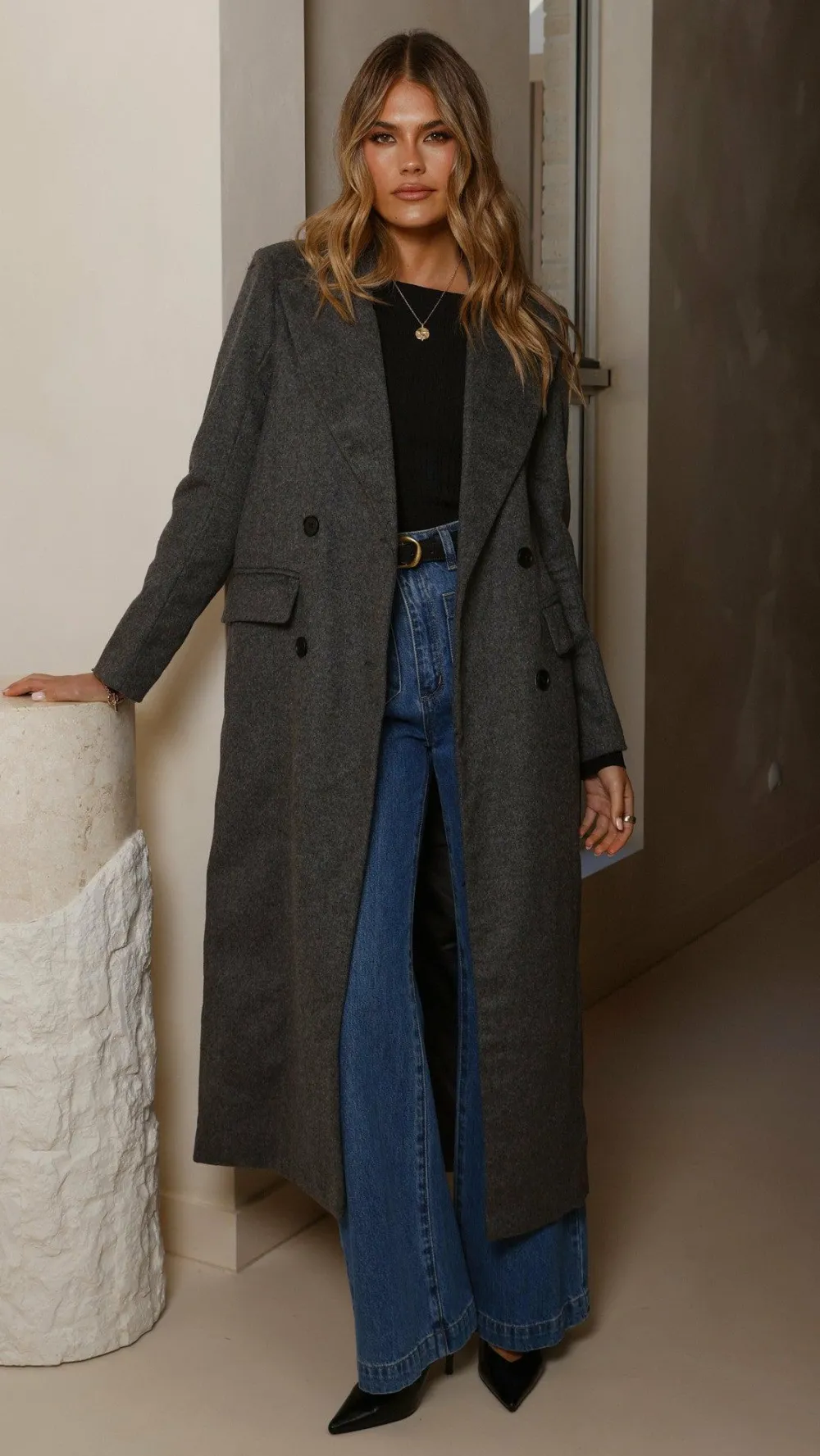 MVN Coats|Coats^- Lost In New York Coat - Charcoal