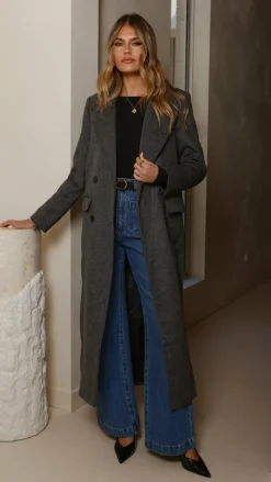 MVN Coats|Coats^- Lost In New York Coat - Charcoal