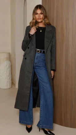 MVN Coats|Coats^- Lost In New York Coat - Charcoal