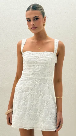 Luvalot Dresses|Mini^Nadalia Mini Dress - White Lace