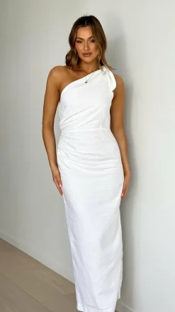 Main St Sale Dresses^Nahilla One Shoulder Maxi Dress - White