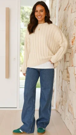 Fashion Allied Knit Tops|Knitwear^Naima Jumper - Cream