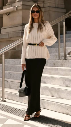 Fashion Allied Knit Tops|Knitwear^Naima Jumper - Cream