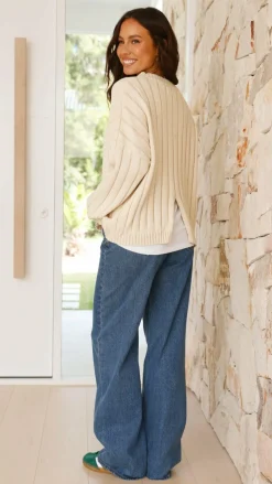 Fashion Allied Knit Tops|Knitwear^Naima Jumper - Cream